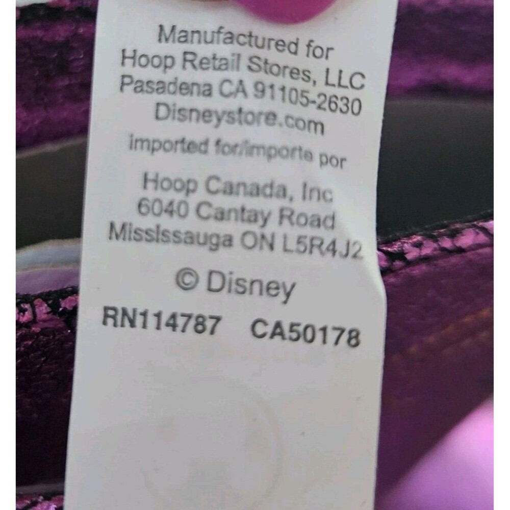 Rare Hannah Montana Western Boots Size 12 Youth Metallic Purple Embroidered NWT - Picture 9 of 9